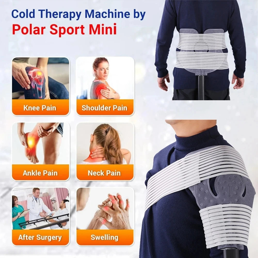Cold Therapy Machine Cryotherapy Freeze Kit System for Post-Surgery Care, ACL, MCL, Swelling, Sprains, and Other Injuries ﻿