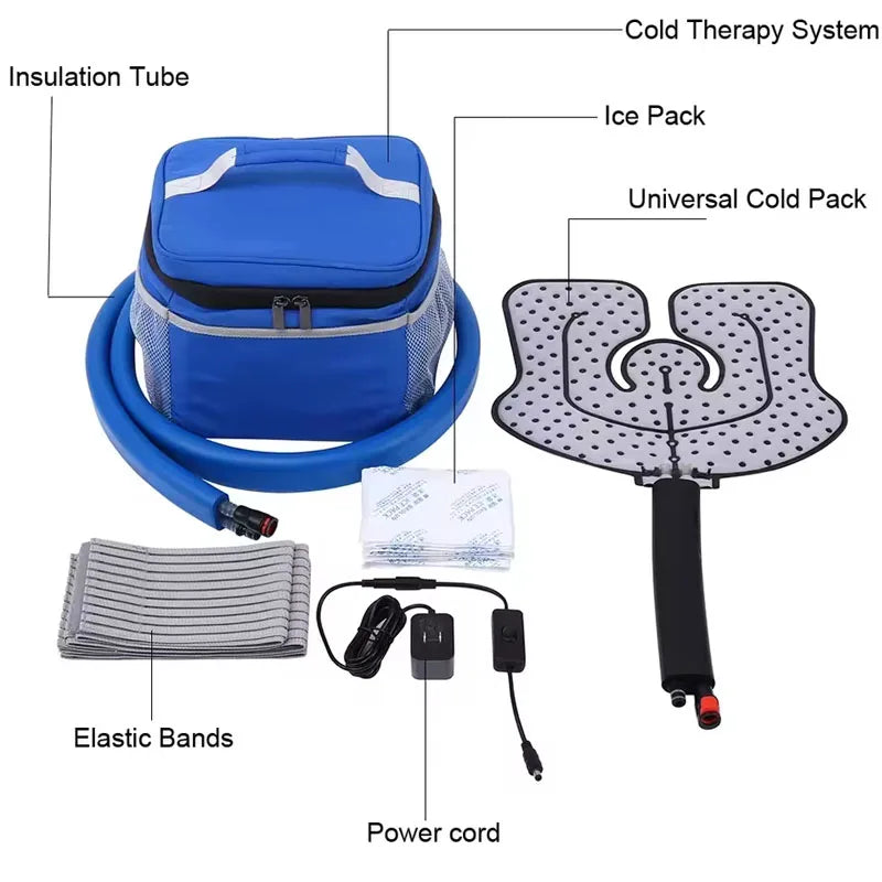 Cold Therapy Machine Cryotherapy Freeze Kit System for Post-Surgery Care, ACL, MCL, Swelling, Sprains, and Other Injuries ﻿