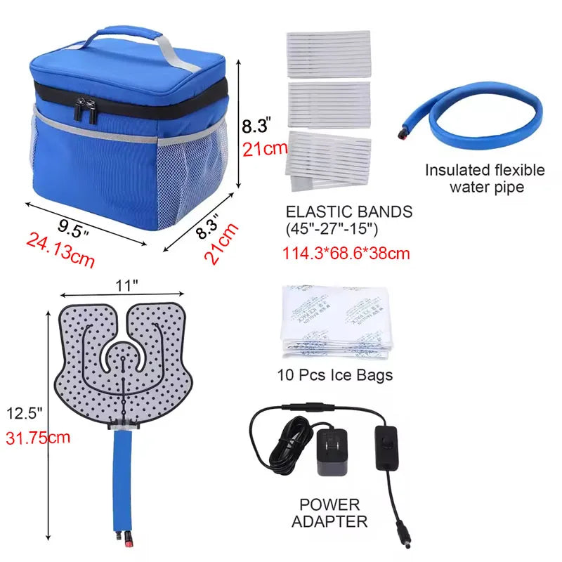 Cold Therapy Machine Cryotherapy Freeze Kit System for Post-Surgery Care, ACL, MCL, Swelling, Sprains, and Other Injuries ﻿